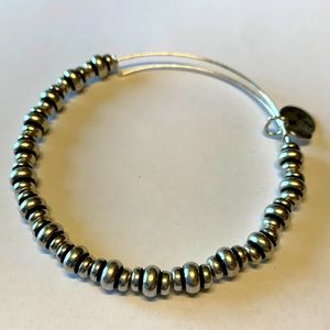 3/$20 Alex and Ani silver tone beaded bracelet